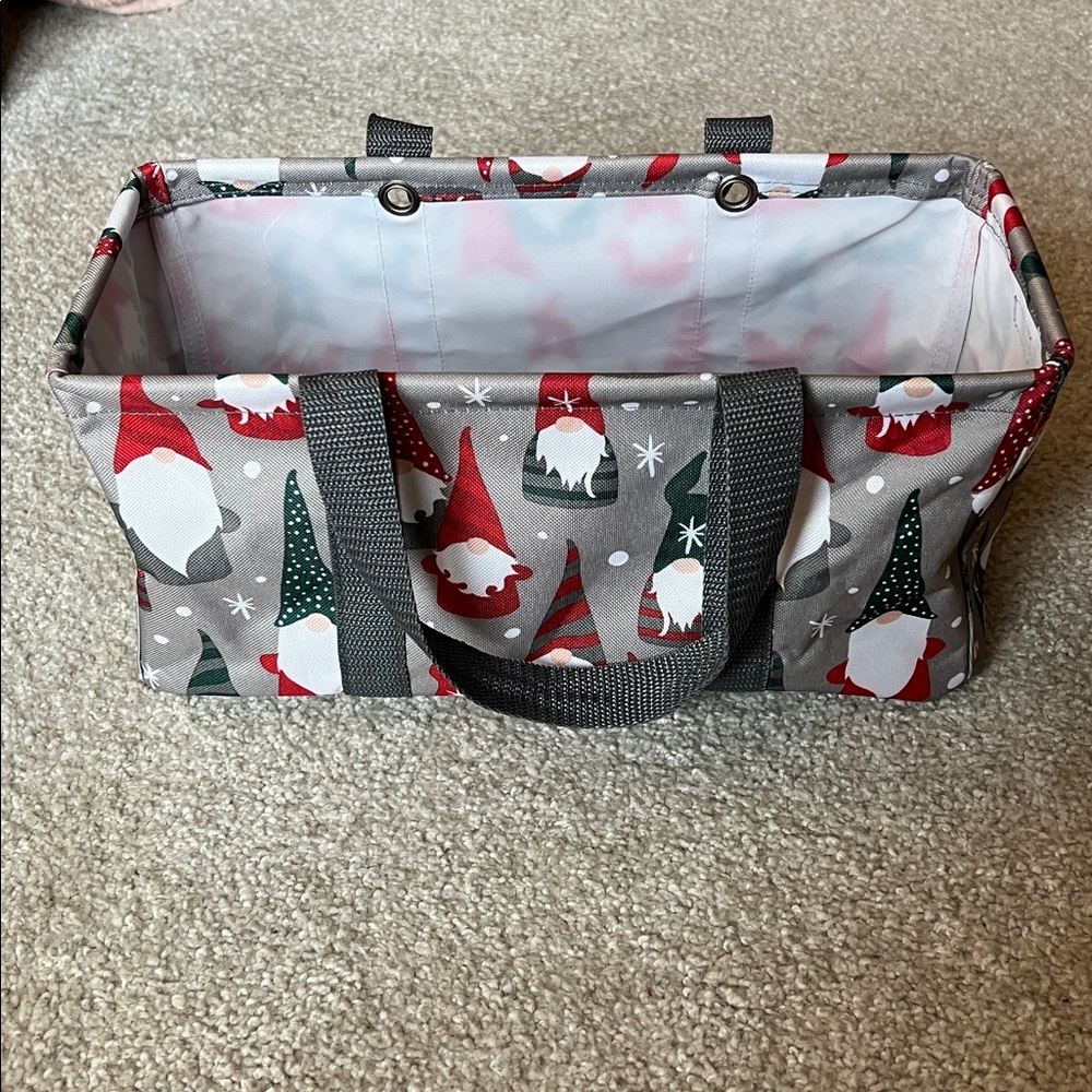 Thirty One Tiny Utility Tote Holiday Gnomes